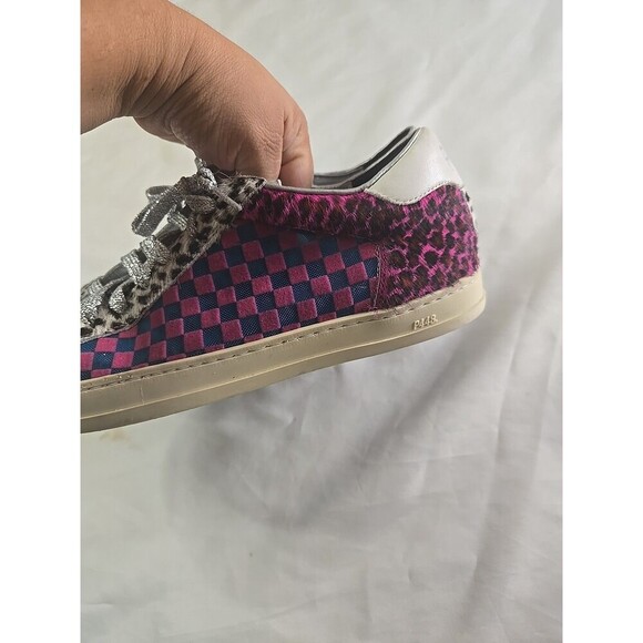 P448 John Cow/Check Sneaker Women's Size 38 - Picture 8 of 11